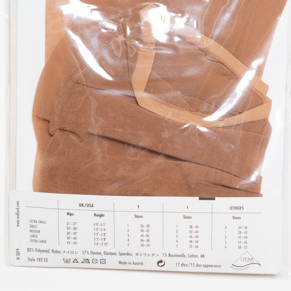 SOLD - Wolford Logic Sheer Tights – Size Small (Honey) - Picture 5 of 6